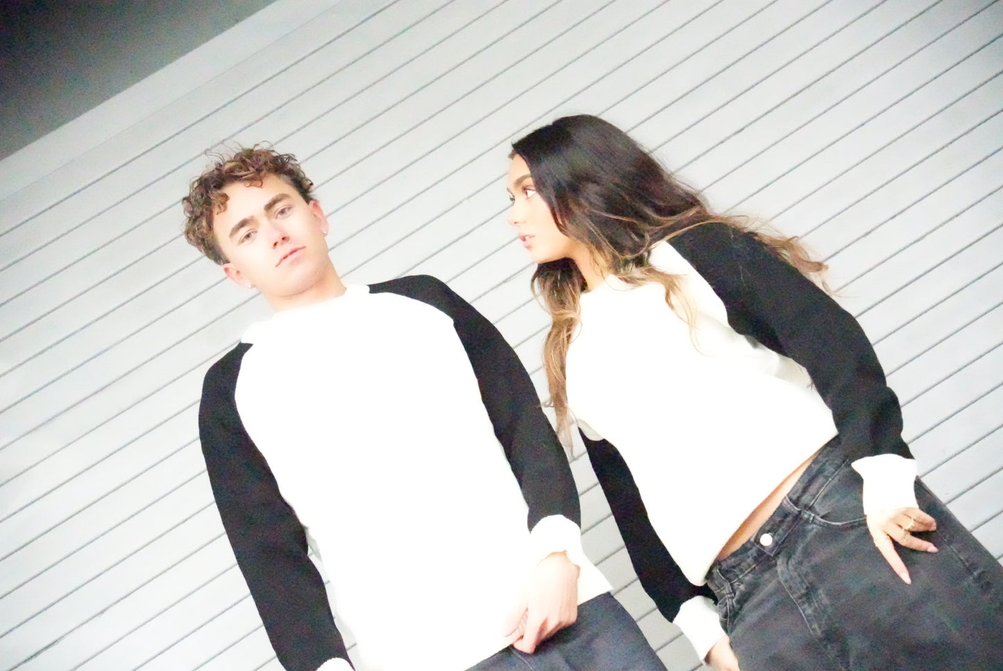 Silence Knit Sweater (Black/White)