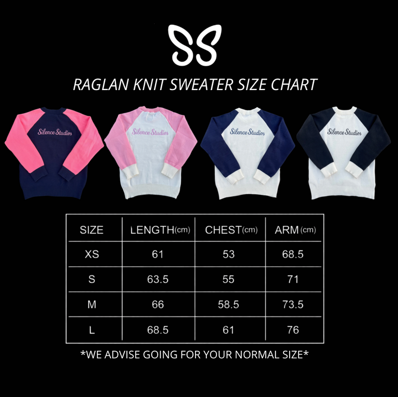 Raglan Knit Sweater (Black/White)