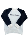 Raglan Knit Sweater (Black/White)