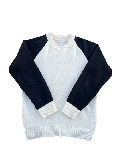 Silence Knit Sweater (Black/White)